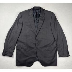 Mario Caldi Super 150's Wool Blazer Sport Coat‎ Black 46R Made In Italy